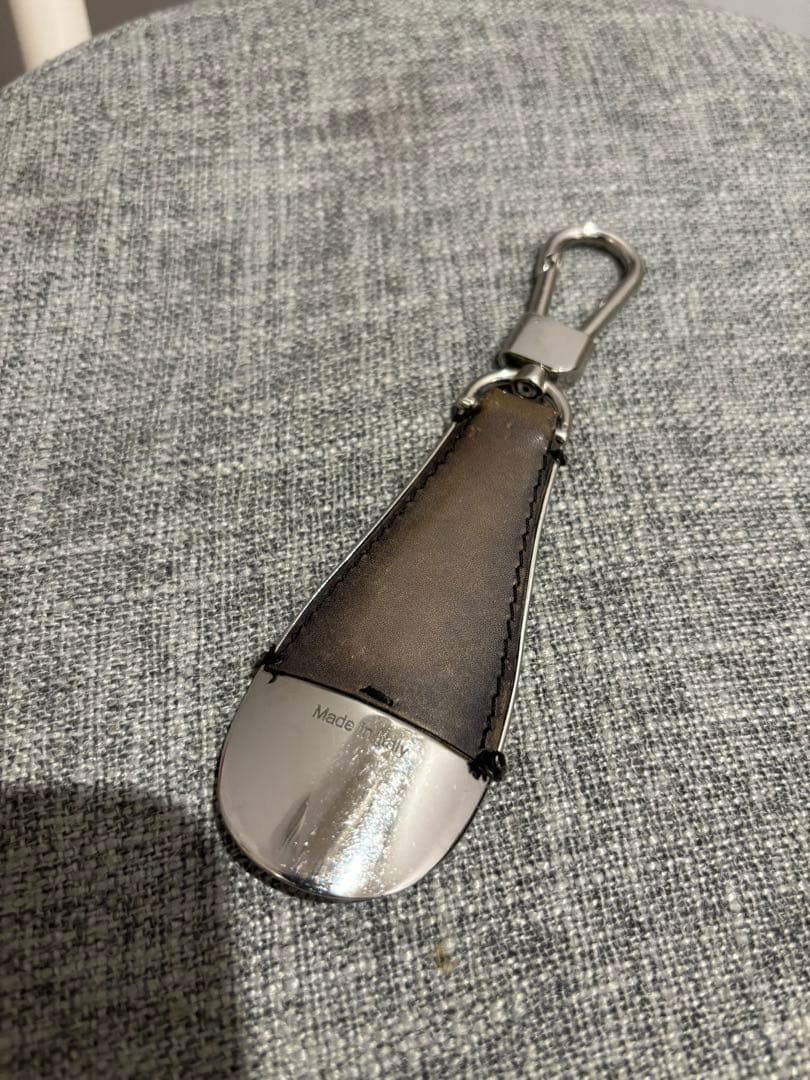 【激安大特価】Berluti シューホーン　スプーン型レザーキーホルダー