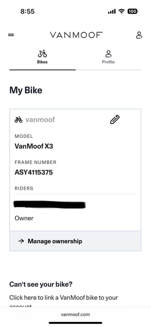 Vanmoof x3 ひびー様