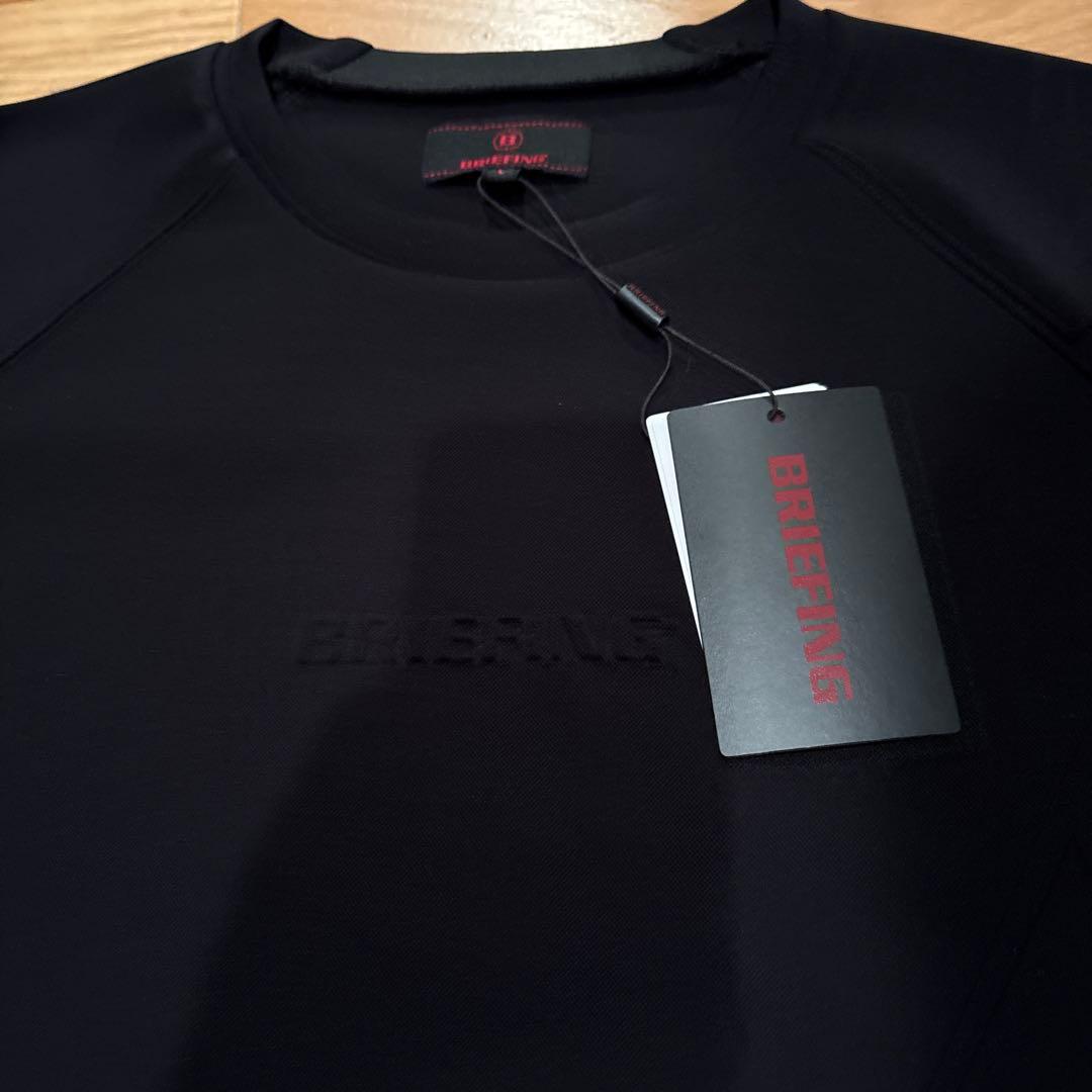 ニャンゴウ　BRIEFING ストレッチミニ3Dロゴクルーネックスウェット