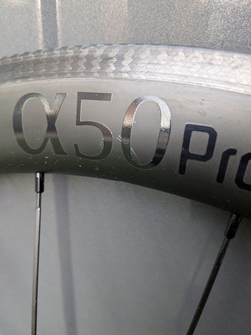 【訳あり】ICAN α50pro カーボンホイール 前後セット