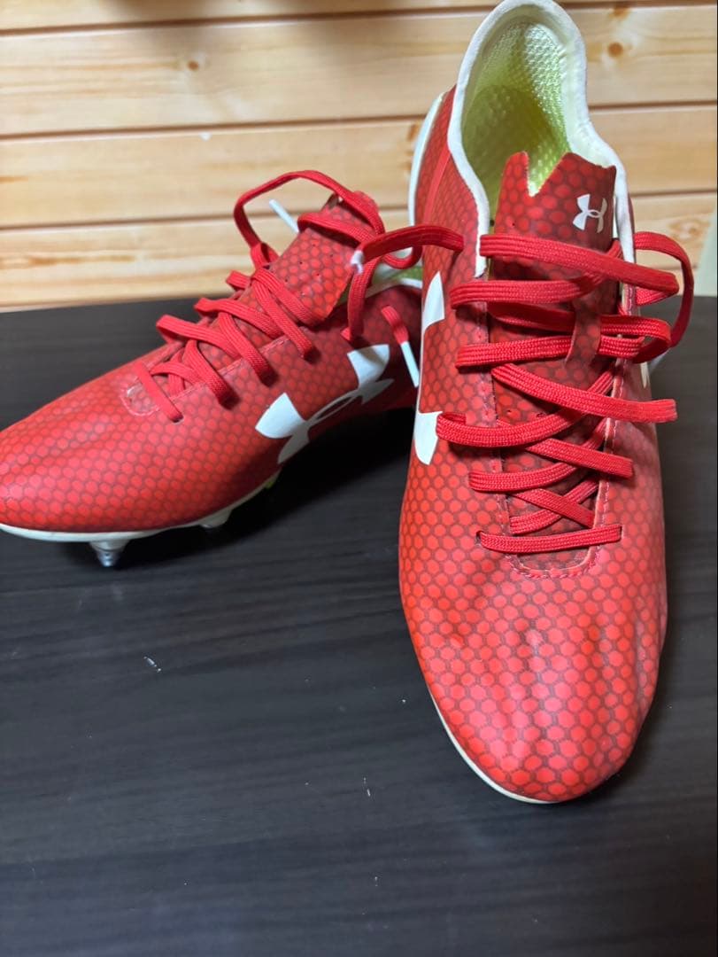 【希少】アンダーアーマー サッカースパイク Speedform 28cm赤