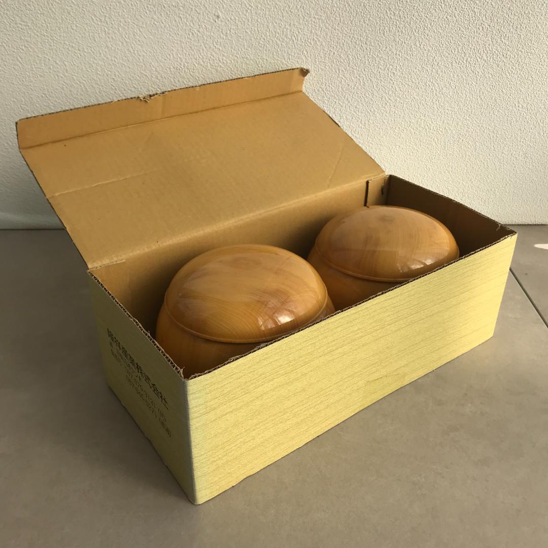 【土日限定出品】囲碁の駒 本蛤碁石（那智黒付）＆ 碁笥（榧 特大 松）セット