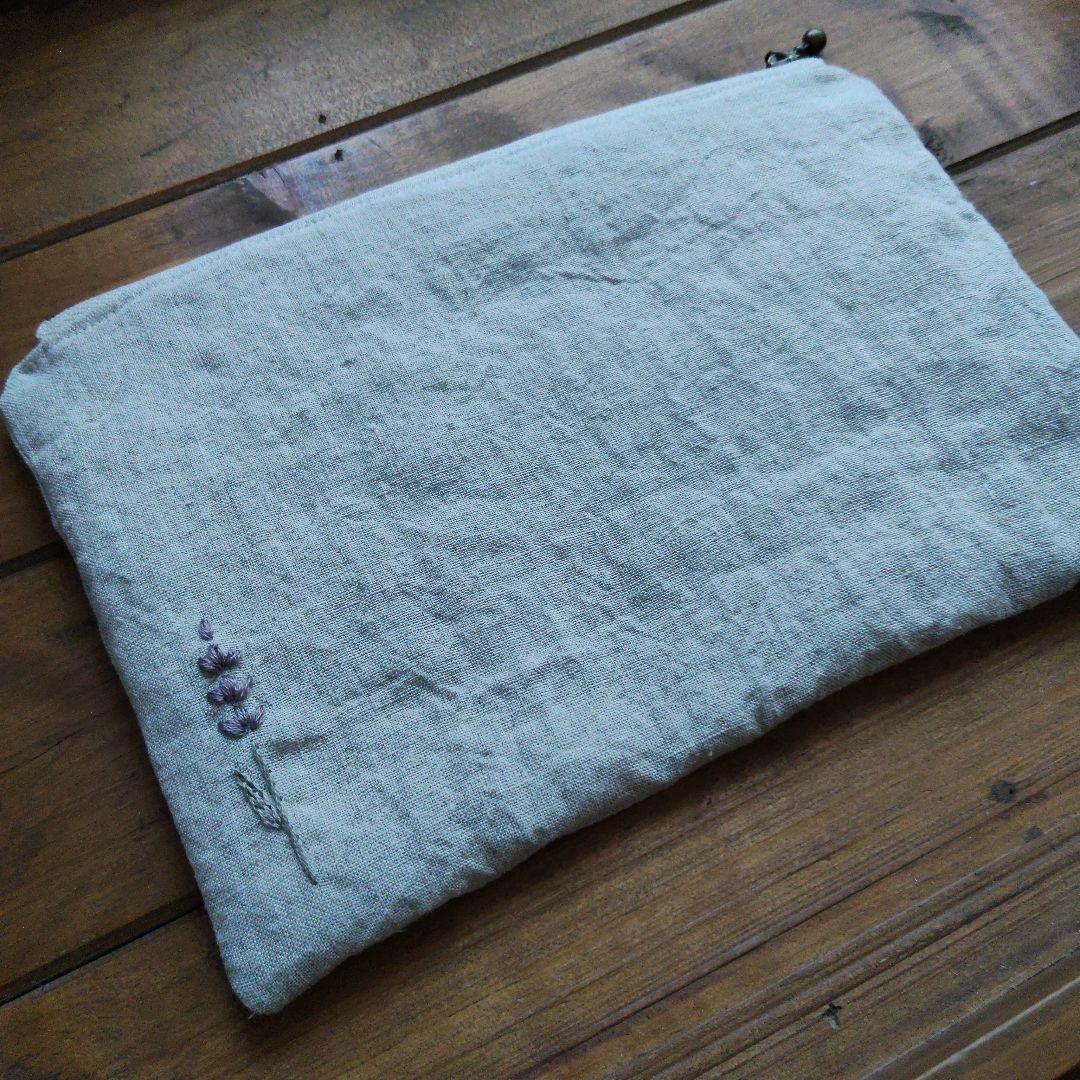 【ちい様オーダー専用ページ】リネン刺繍　クッションカバー　テレビカバー