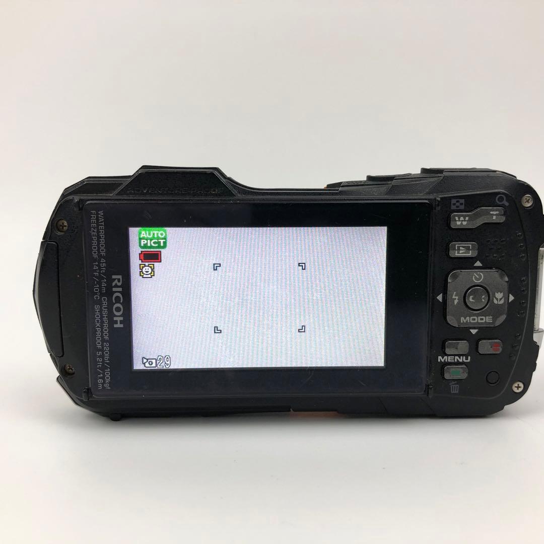 【極美品】 RICOH WG-50 オレンジ デジタルカメラ 防水 防塵