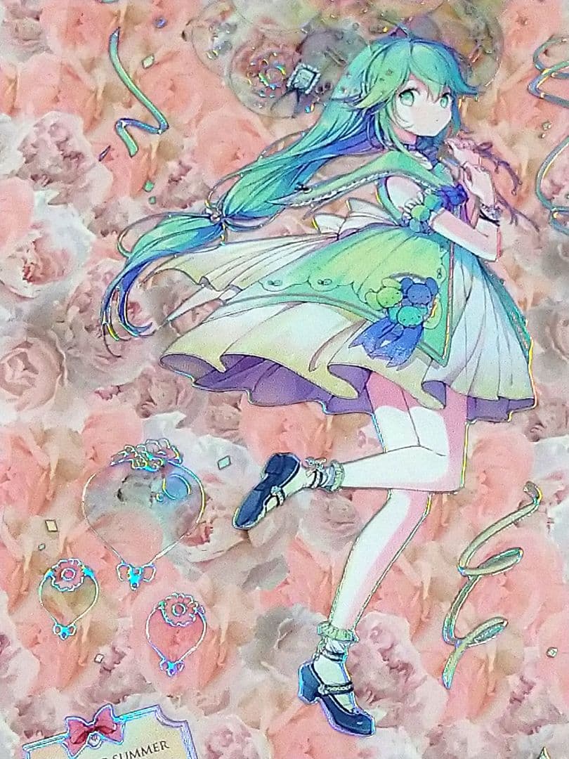 のこり２✩再販✩J481＃仲夏之梦(镭射银)浮光文创切り売り海外人物マステ女の子