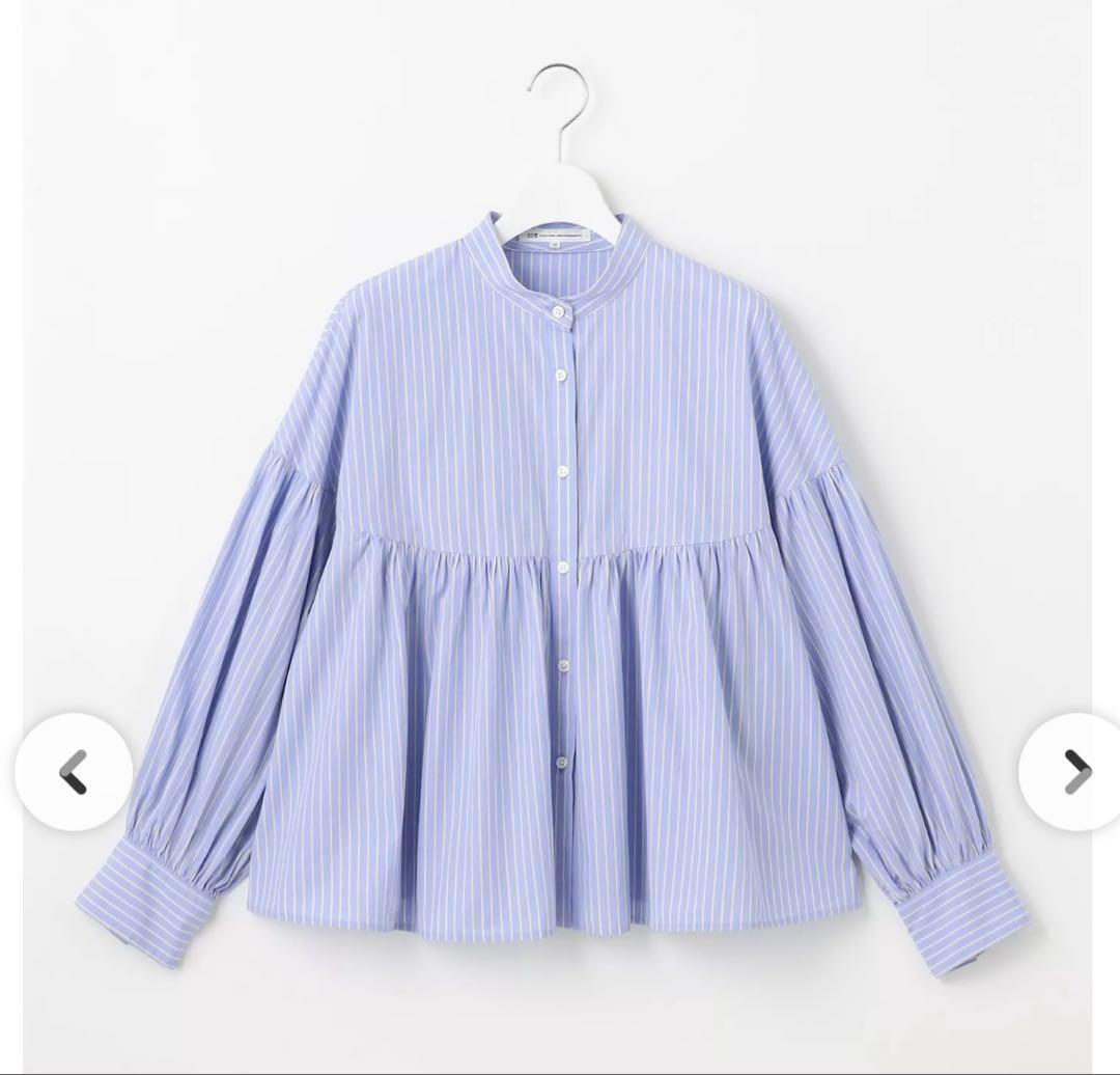 23区新品未使用洗えるCANCLINI ギャザー フレア ブラウスサイズ38