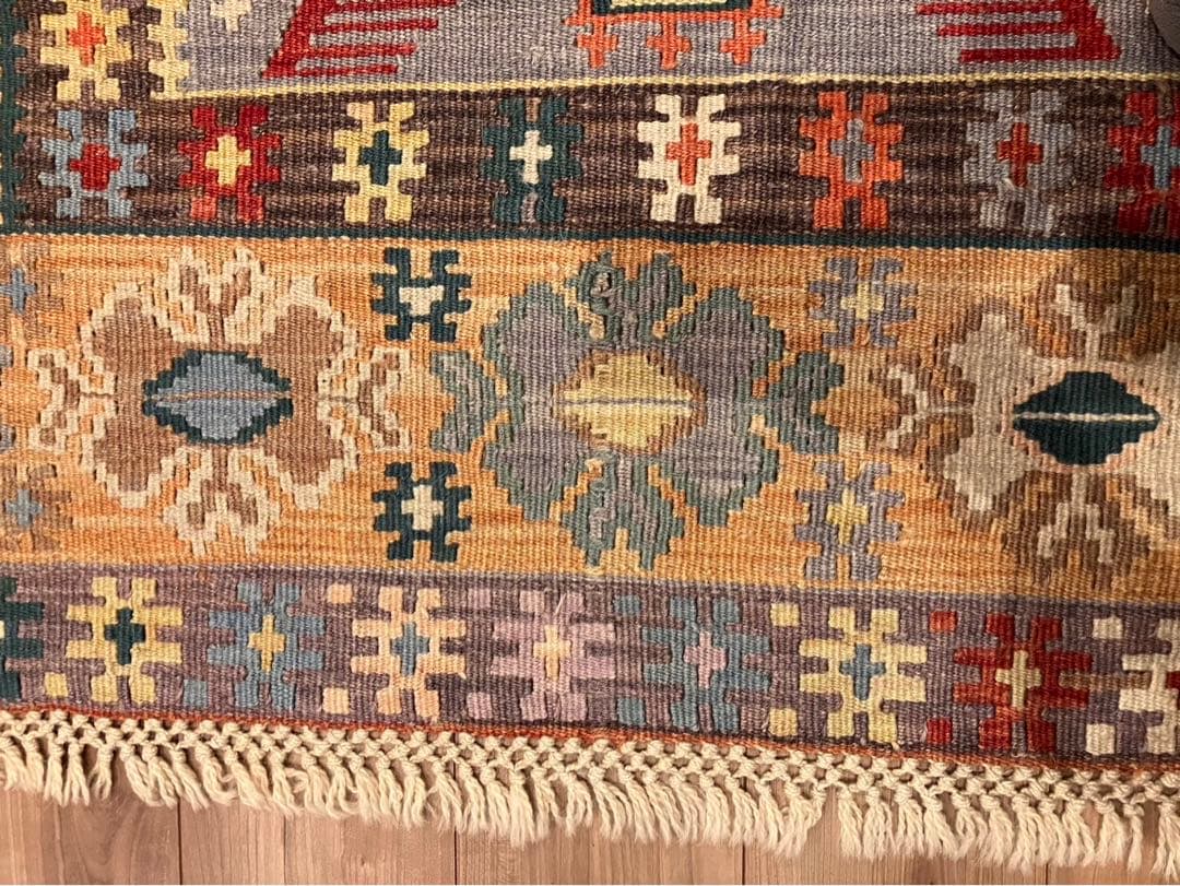 ち*ん様 カイセリ／オールドキリム／リビングサイズ