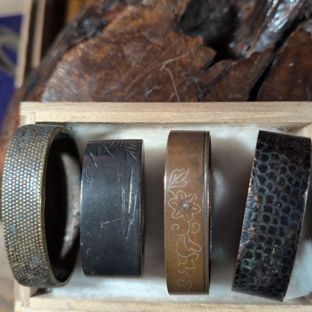 金属縁頭4点セット 武具用