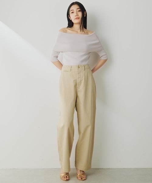 Whim Gazetteバイオ加工チノパンツ