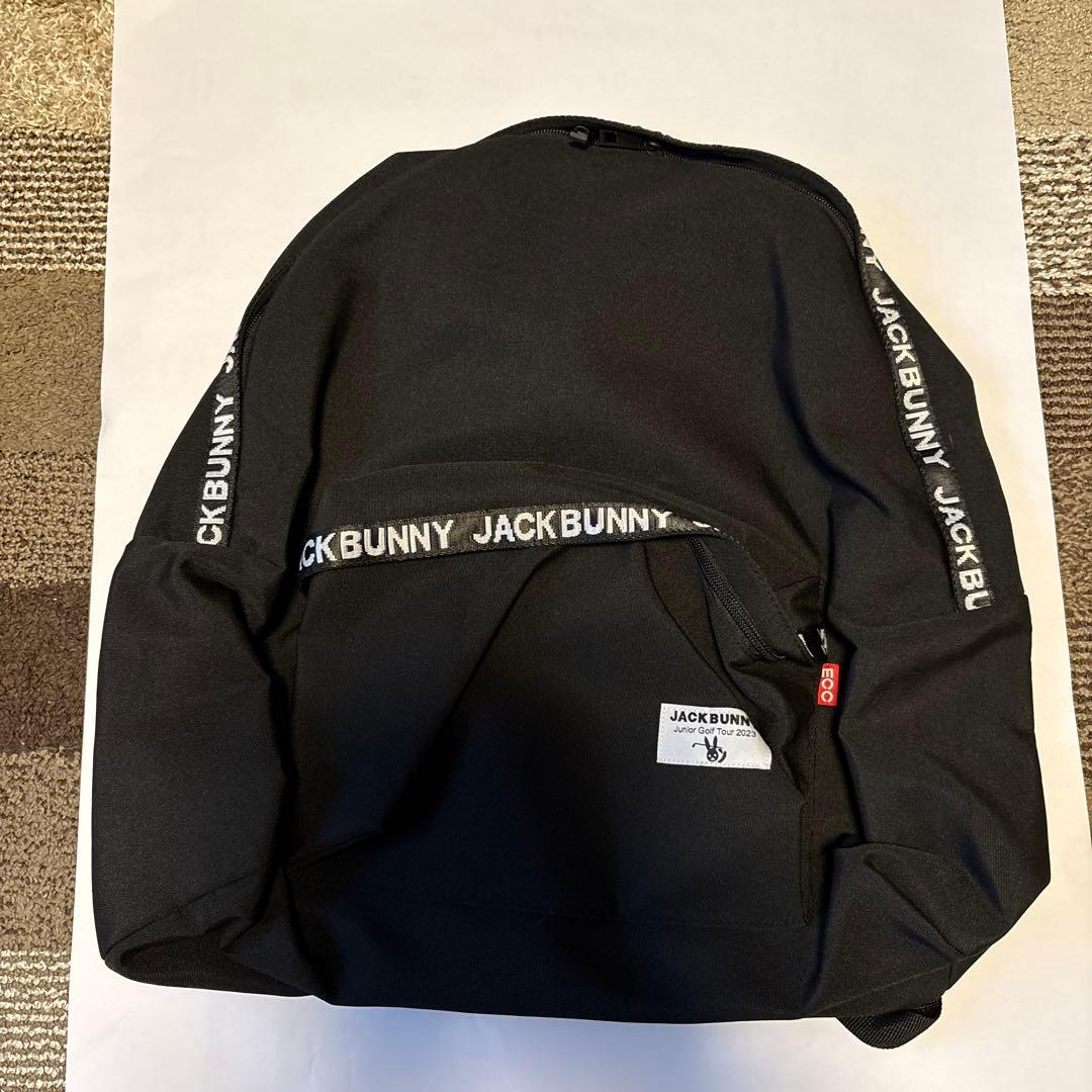 JACK BUNNY ブラックバックパック ドラえもんぬいぐるみチャーム付き