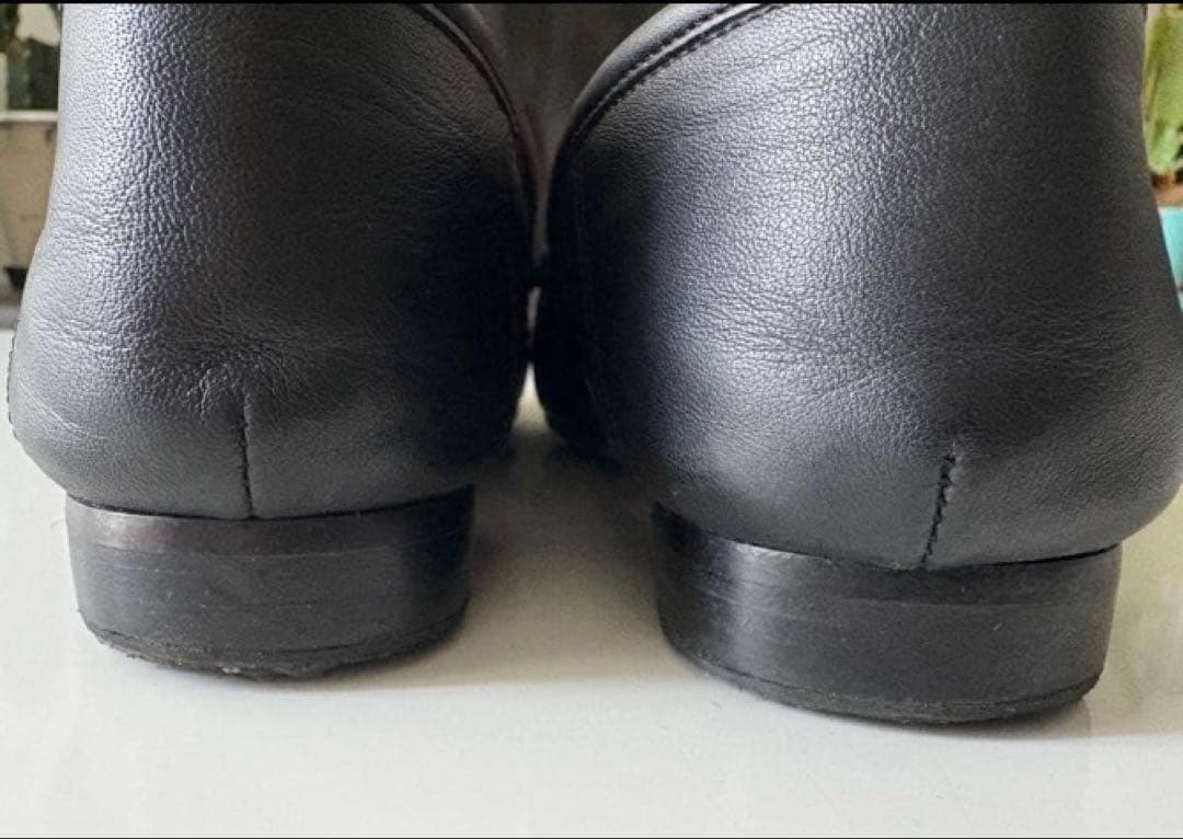 美品　COACH ブラックレザー ローファー（箱付）