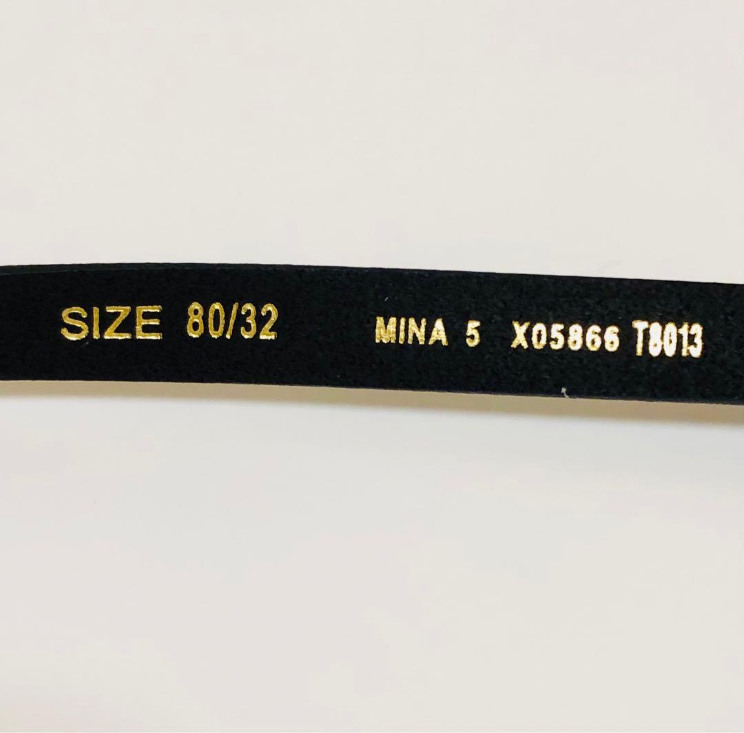 DIESEL ブラック レザーベルト レディース ルーマニア製 新品