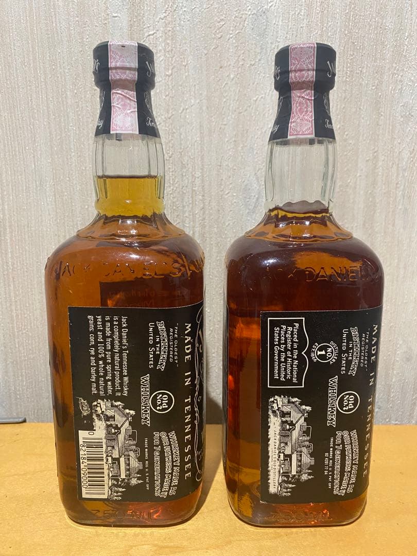 ジャックダニエル オールドボトル ウイスキー 750ml 2本セット 箱無し