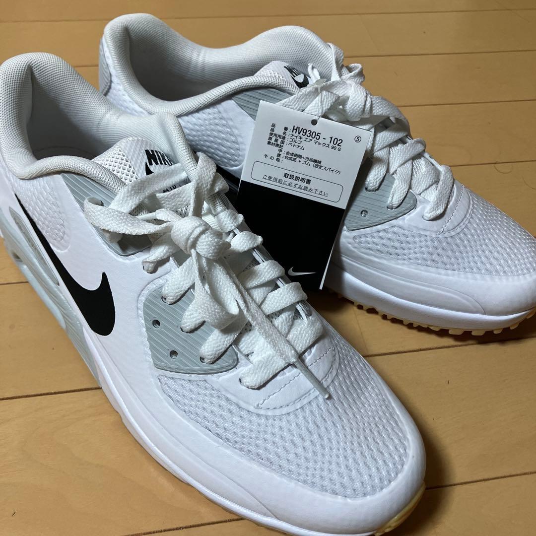 ナイキ エアマックス90 G ホワイト/ブラック　ゴルフシューズ　27cm