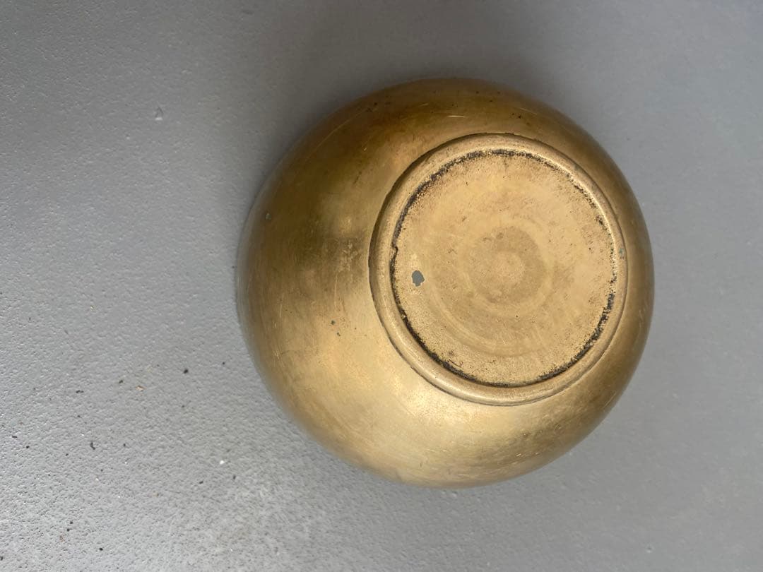 李朝 朝鮮 真鍮 古作 アンティークボウル 李朝期 祭器 古道具