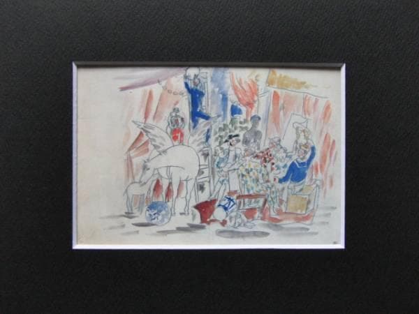 ピカソ、バラードの舞台幕の草案、希少画集画、 新品高級額付