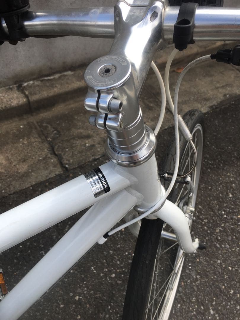 整備済 クロスバイク 自転車 子供 女子 26インチ 美品 綺麗 ホワイト 白