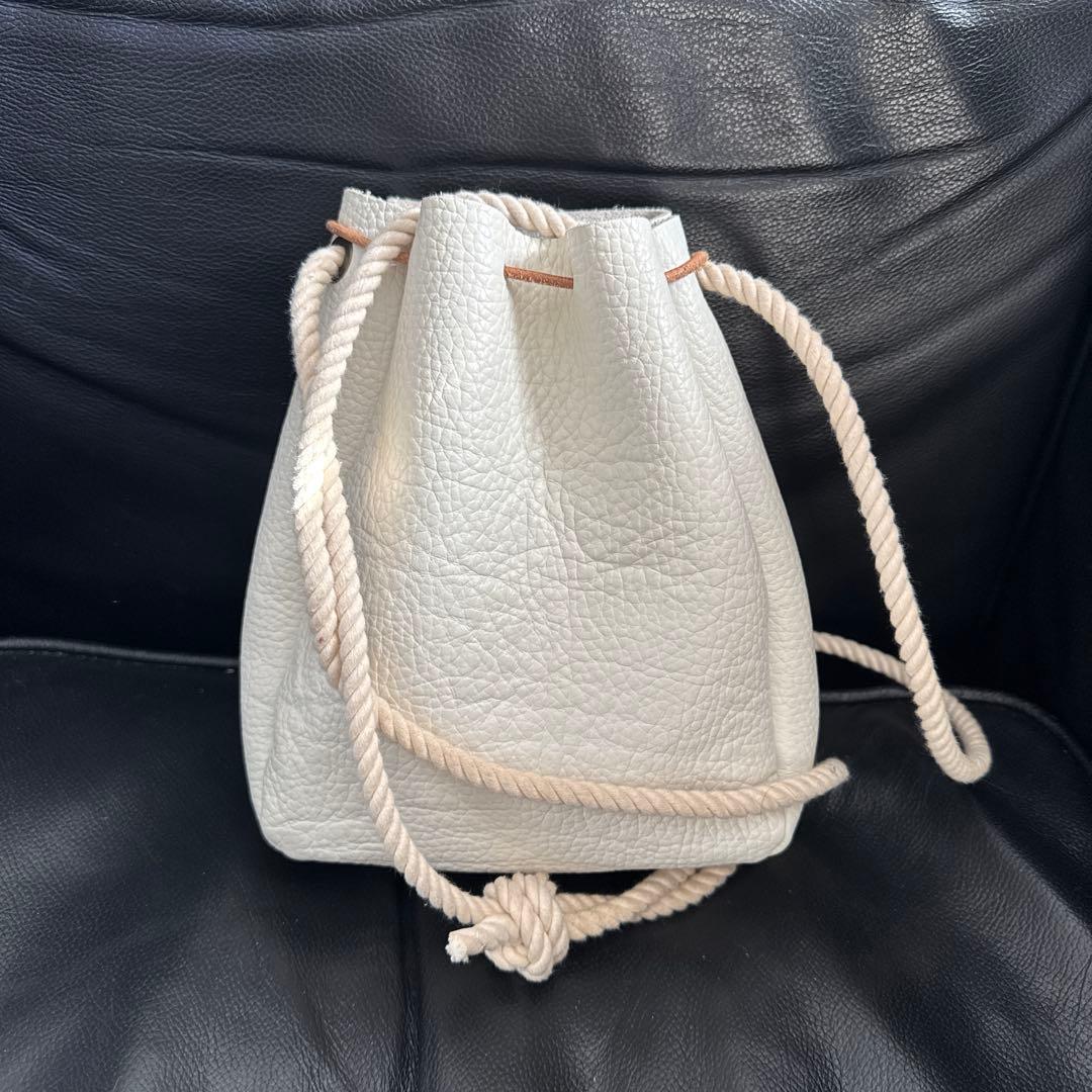 Nastoys ナストイズ　Marine Bag / WHITE レザー