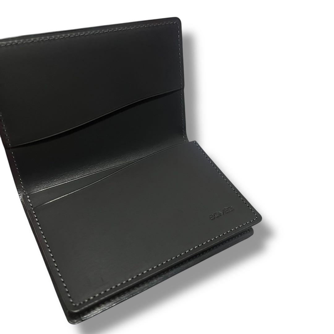 未使用 ソメスサドル カードケース コードバン レザー ブラック ハノーバー