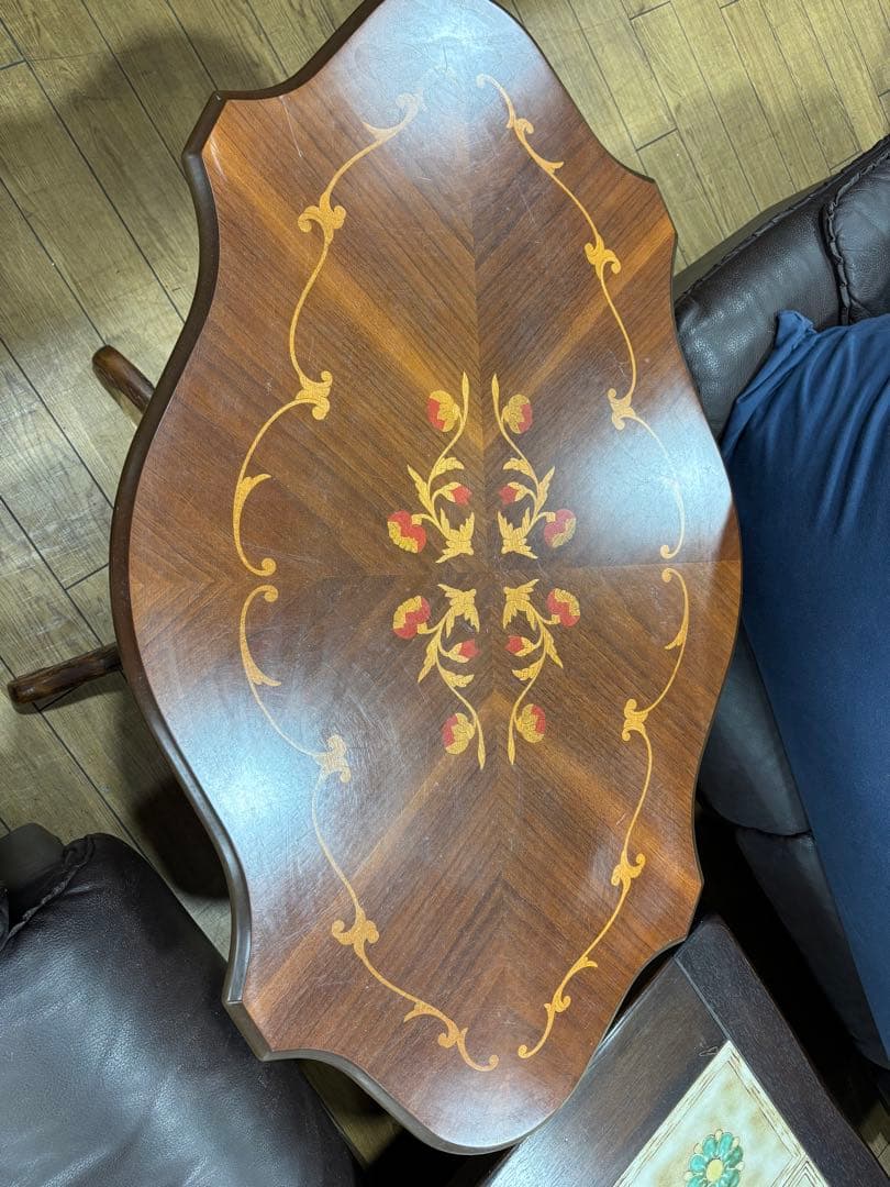 T59 イタリア製 象嵌テーブル