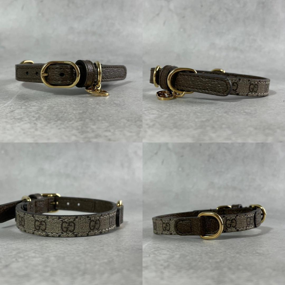 未使用保管品✨ GUCCI グッチ ペット用 首輪 GGスプリーム アクセサリー