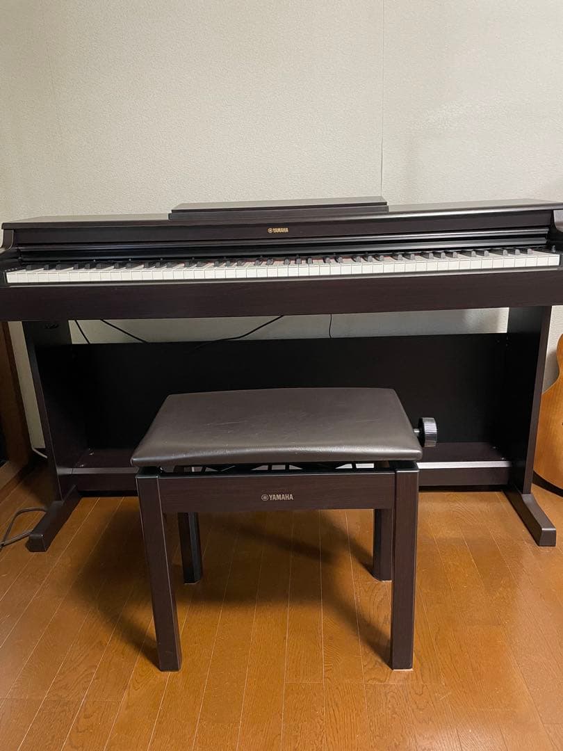 aomoto　 YAMAHA電子ピアノ ダークブラウン 椅子付き