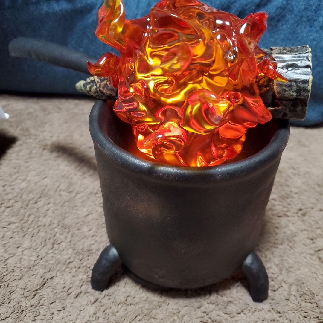 神隠 ジブリ ハウルの動く城 カルシファー フィギュア LEDライト付き