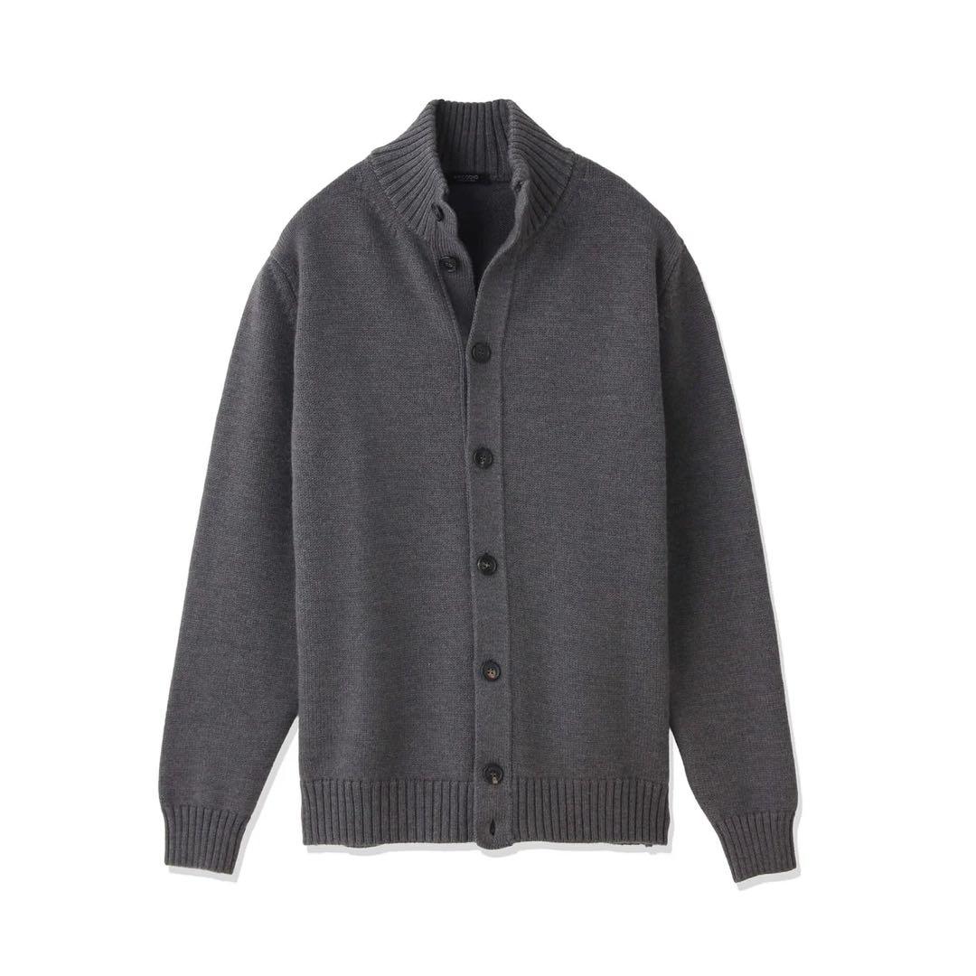 【美品】ARCODIO 5G ドライバーズニット グレー　イタリア製