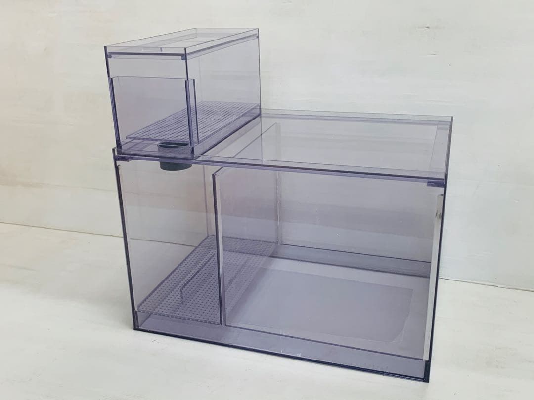 オーバーフロー水槽用三層式塩ビ濾過槽 W450 D350H300