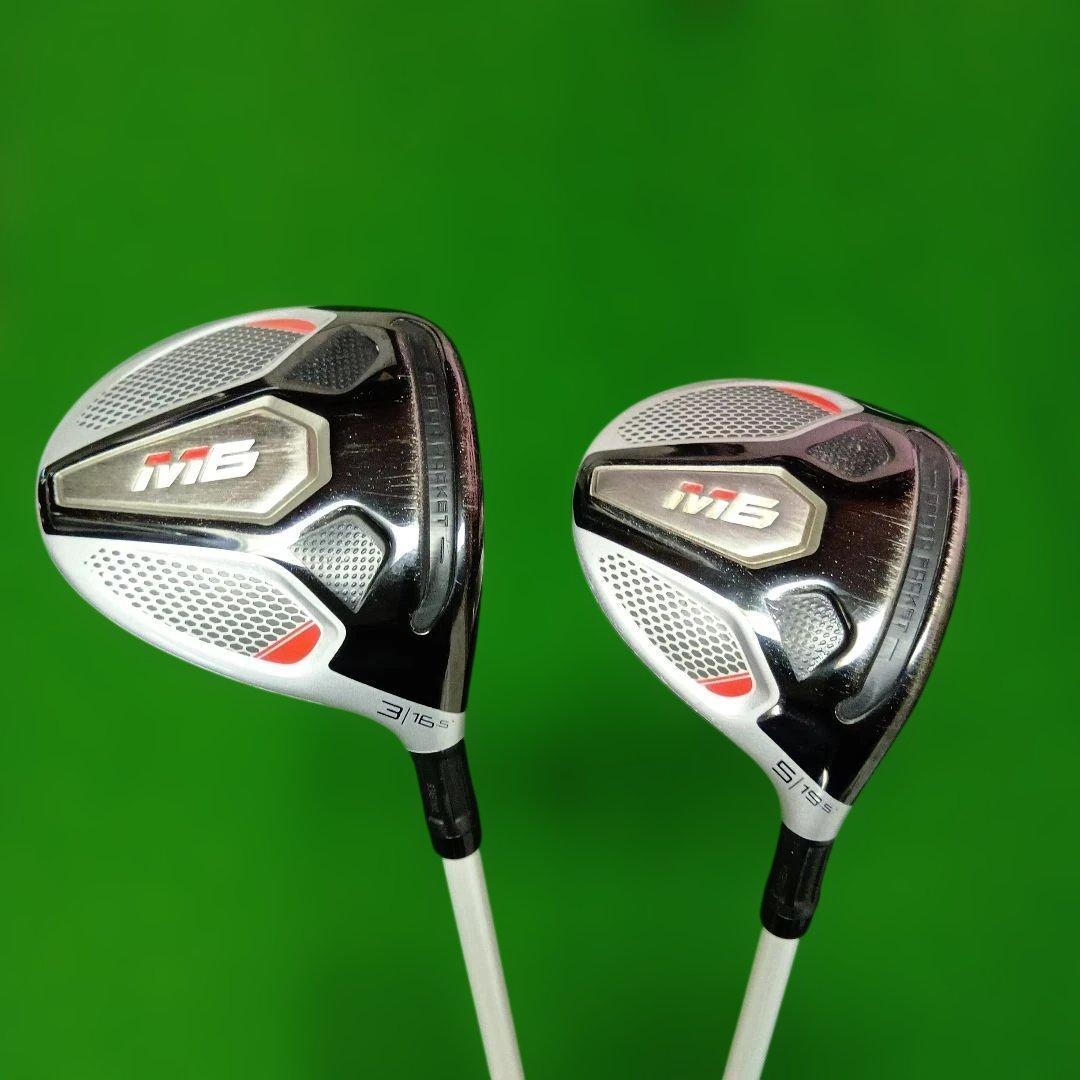 【2本セット】TaylorMade　M6　3W・5W　FUBUKI TM40 L