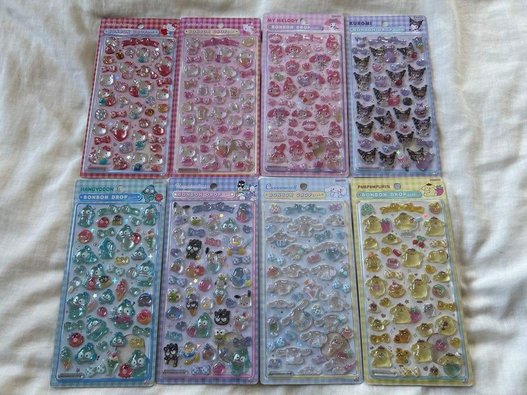 正規品 ボンボンドロップシール サンリオ 第二弾 8種
