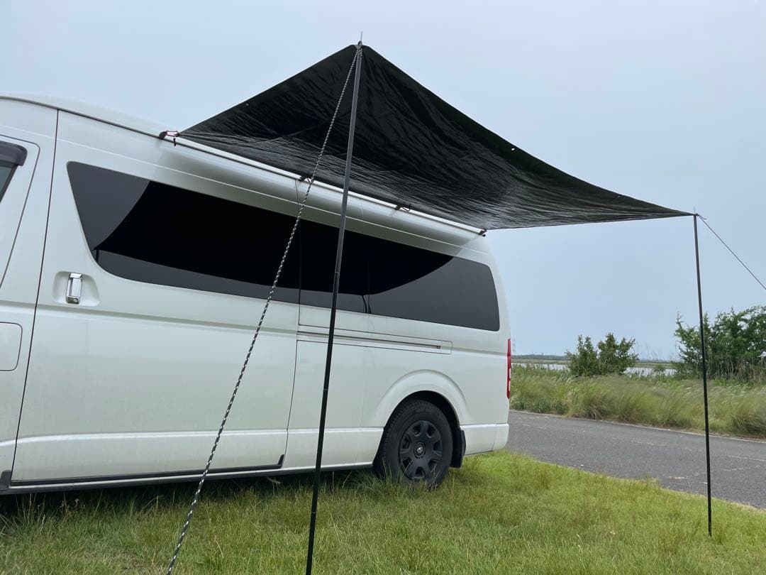 在庫処分！サイドタープ ハイエース バンライフ　車中泊 キャンピングカー