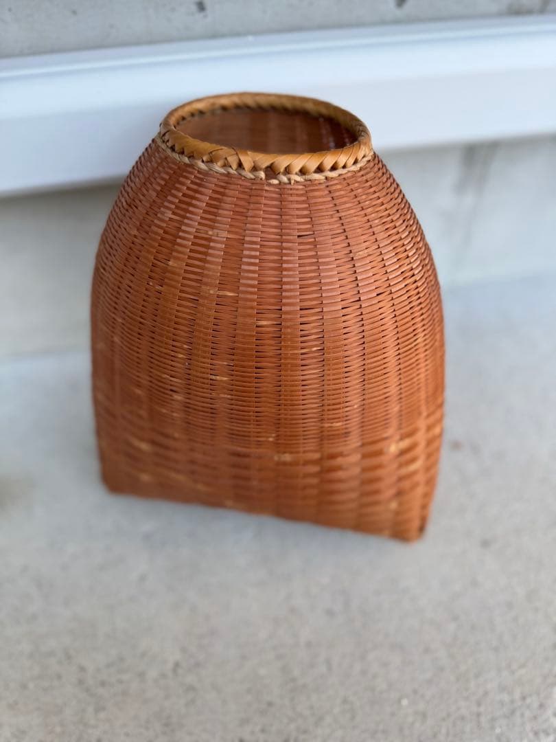 竹製バスケット 籠　腰籠　インテリア