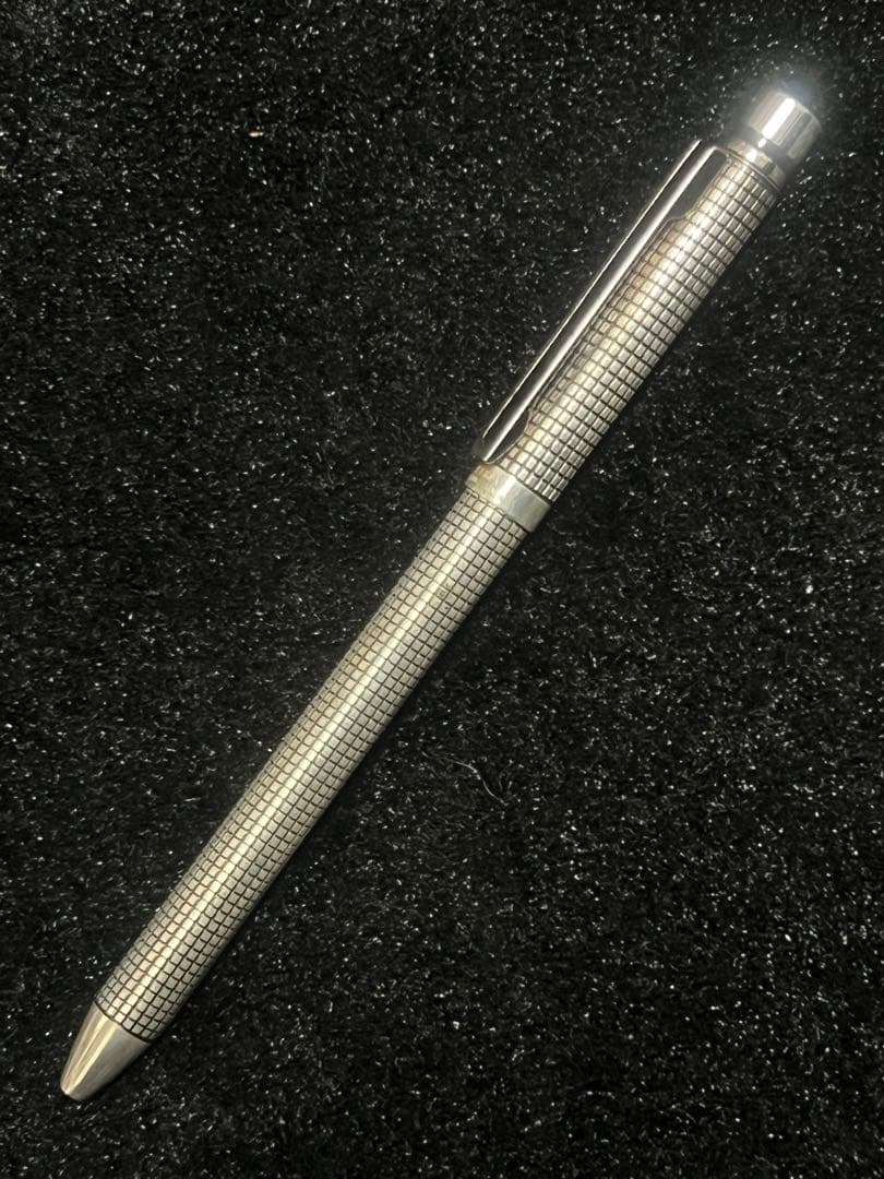 ZEBRA SHARBO ゼブラ シャーボ スターリングシルバー1 格子柄 美品