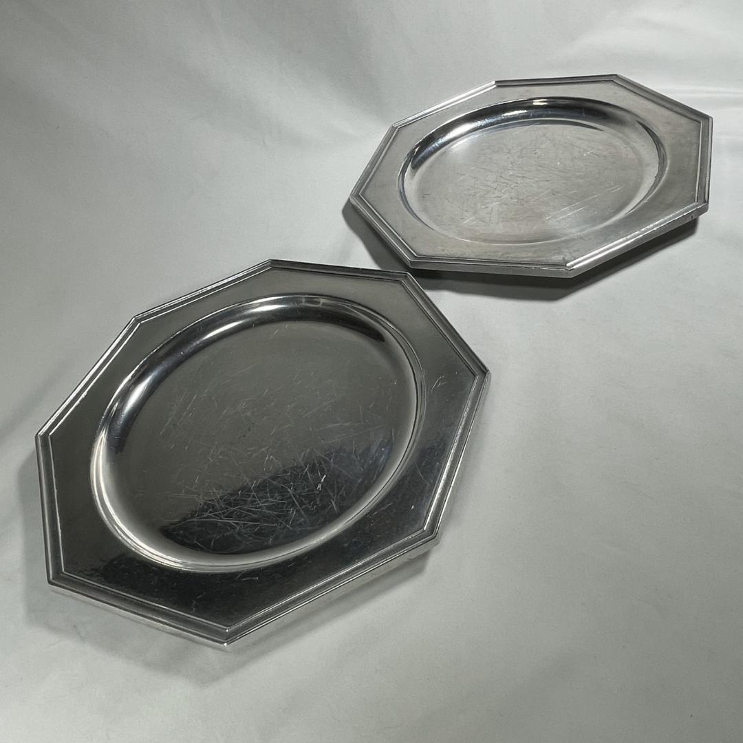 ウィルトン コロンビア 八角 プレート ピューター 錫製 ディナープレート 2点