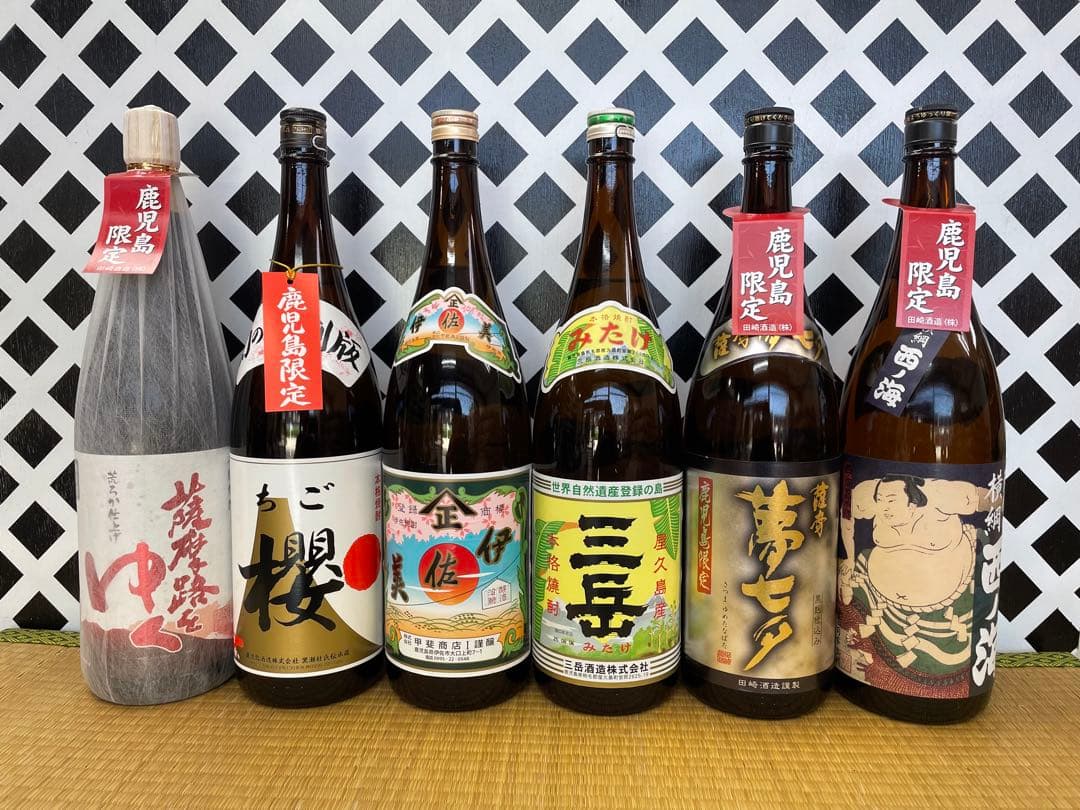 鹿児島限定セット 薩摩時をゆく ちご櫻 伊佐美 三岳 夢七夕 西ノ海 ６本組