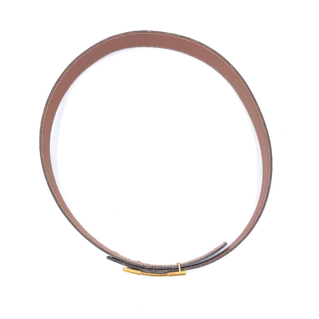 ■美品■ エルメス コンスタンス Hバックル ベルト レザー ブラック ブラウン