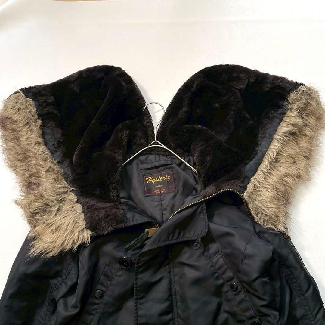 【ちゃんちゃん】ヒステリックグラマー　ロゴワッペン モッズコート N-3B