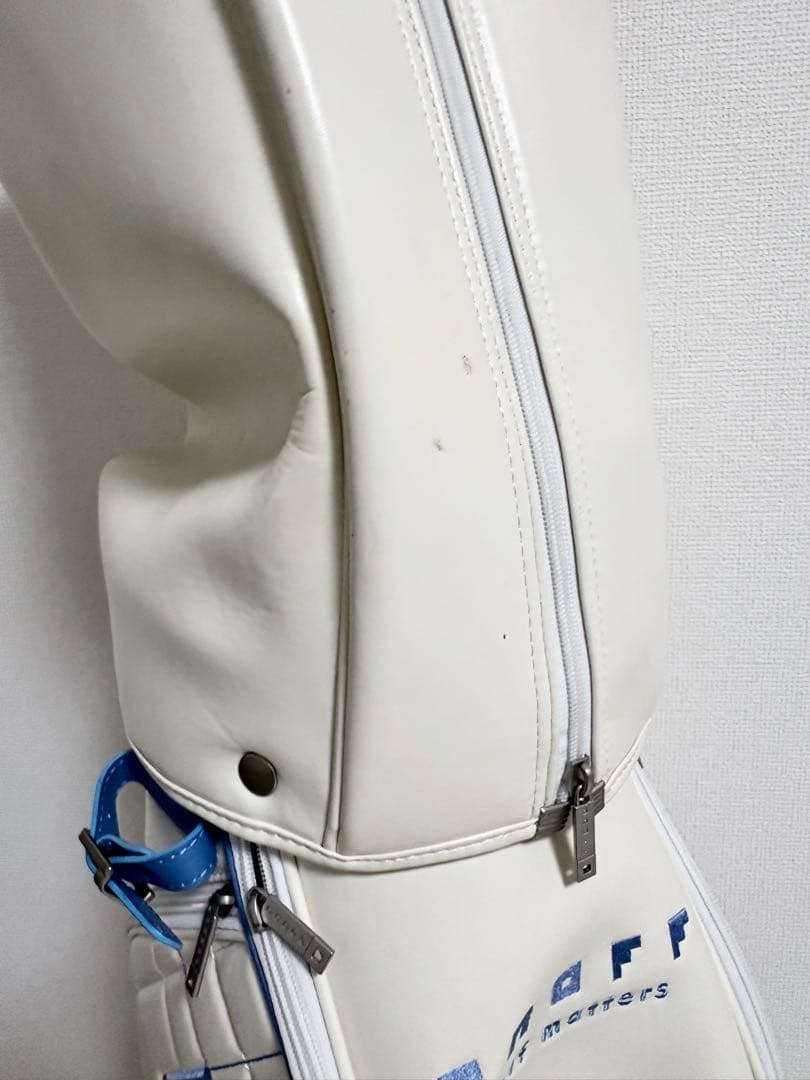 onoff オノフ　ゴルフバッグ ホワイト/ブルー