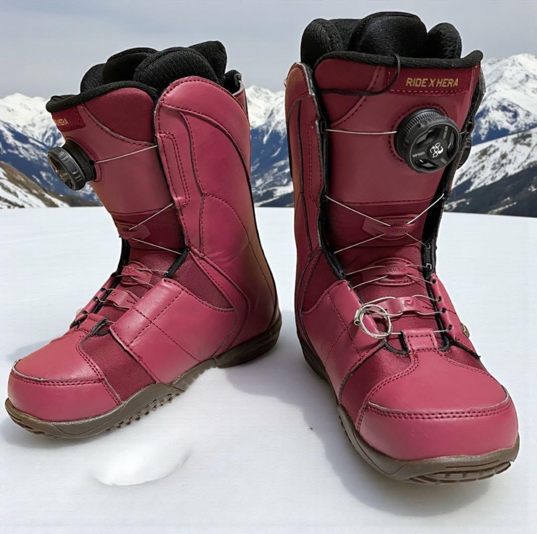【美品】スノーボードブーツ　レディース　HERA ダブルBOA ライド RIDE