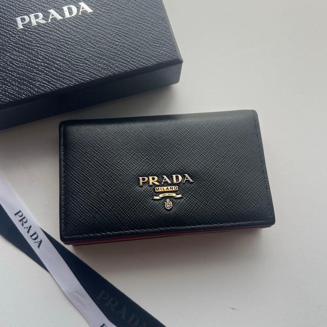 327 美品 PRADA プラダ 名刺入れ カードケース 財布