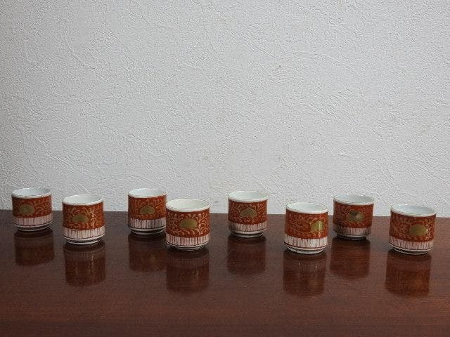 伊万里焼　猪口　８客　M693