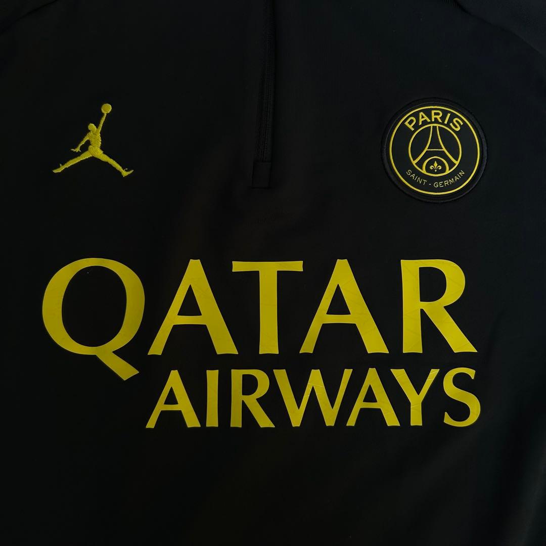 NIKE Jordan PSG ジャージ　ドリルトップ L ブラック 黒黄色