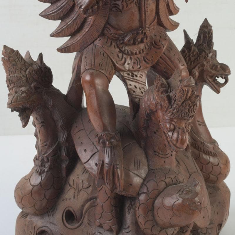 バリ島　インドネシア　木彫　ガルーダ像　置物　C　9848A
