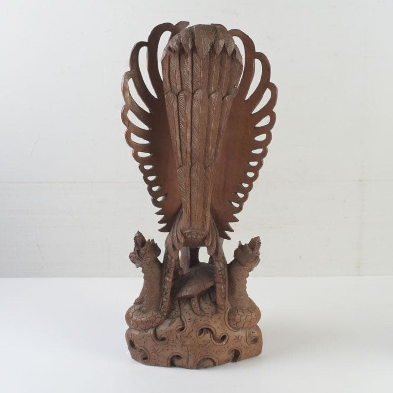 バリ島　インドネシア　木彫　ガルーダ像　置物　C　9848A