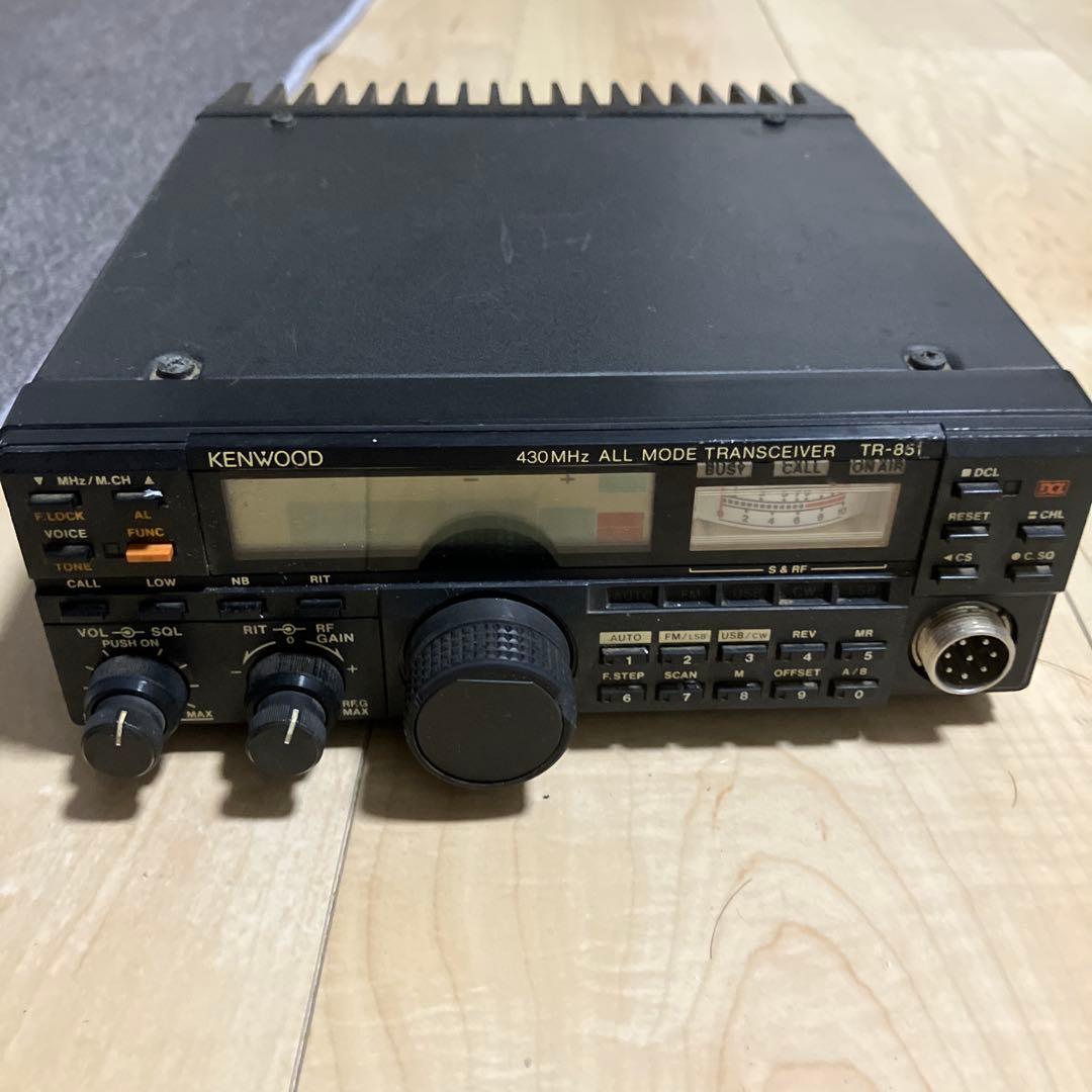 ケンウッド430MHz帯オールモード25WTR-851D（現状渡し）DC電源付き