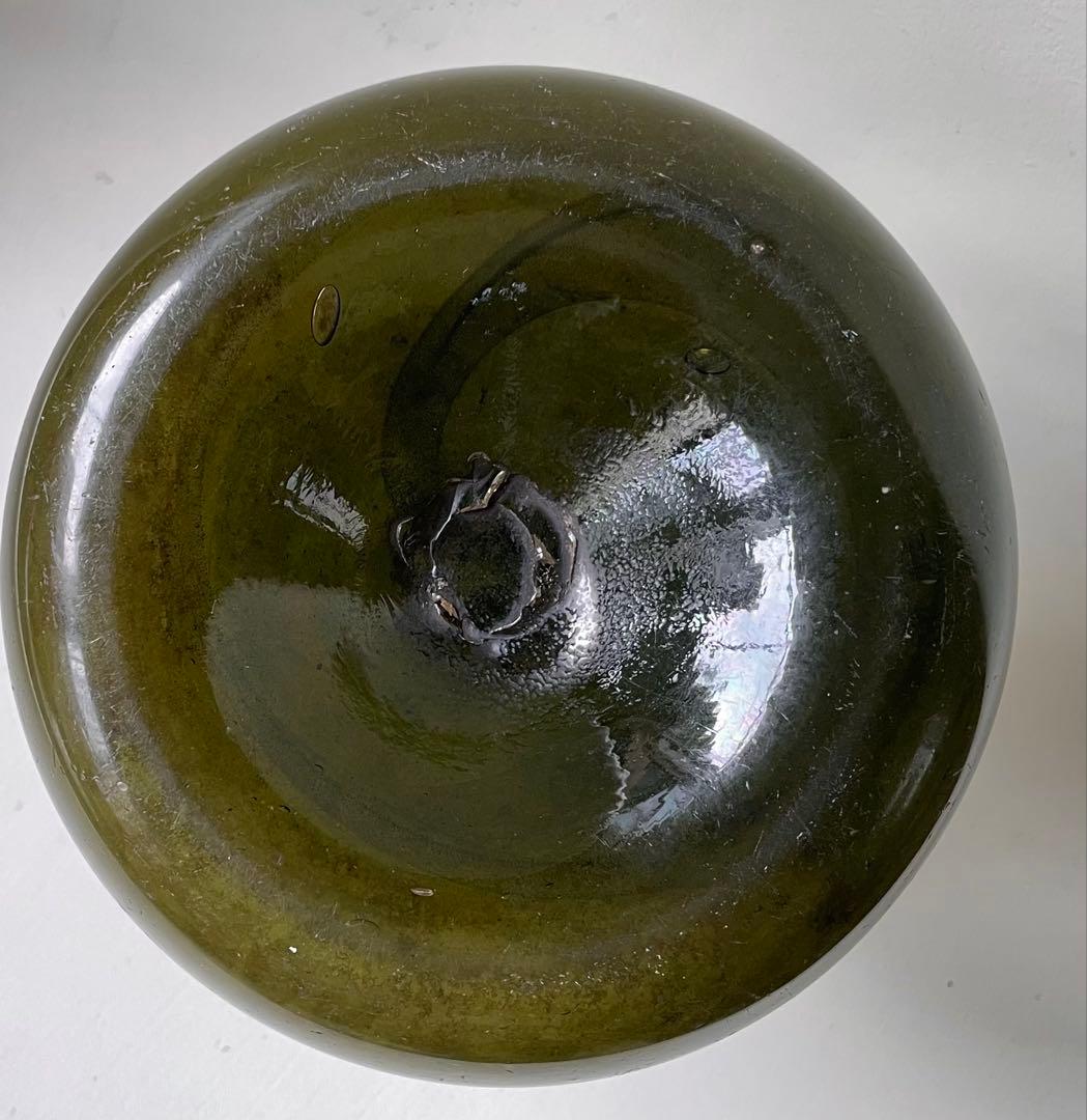 オランダ18世紀　オニオンボトル　ガラス瓶　アンティーク　古美術　民藝　花入