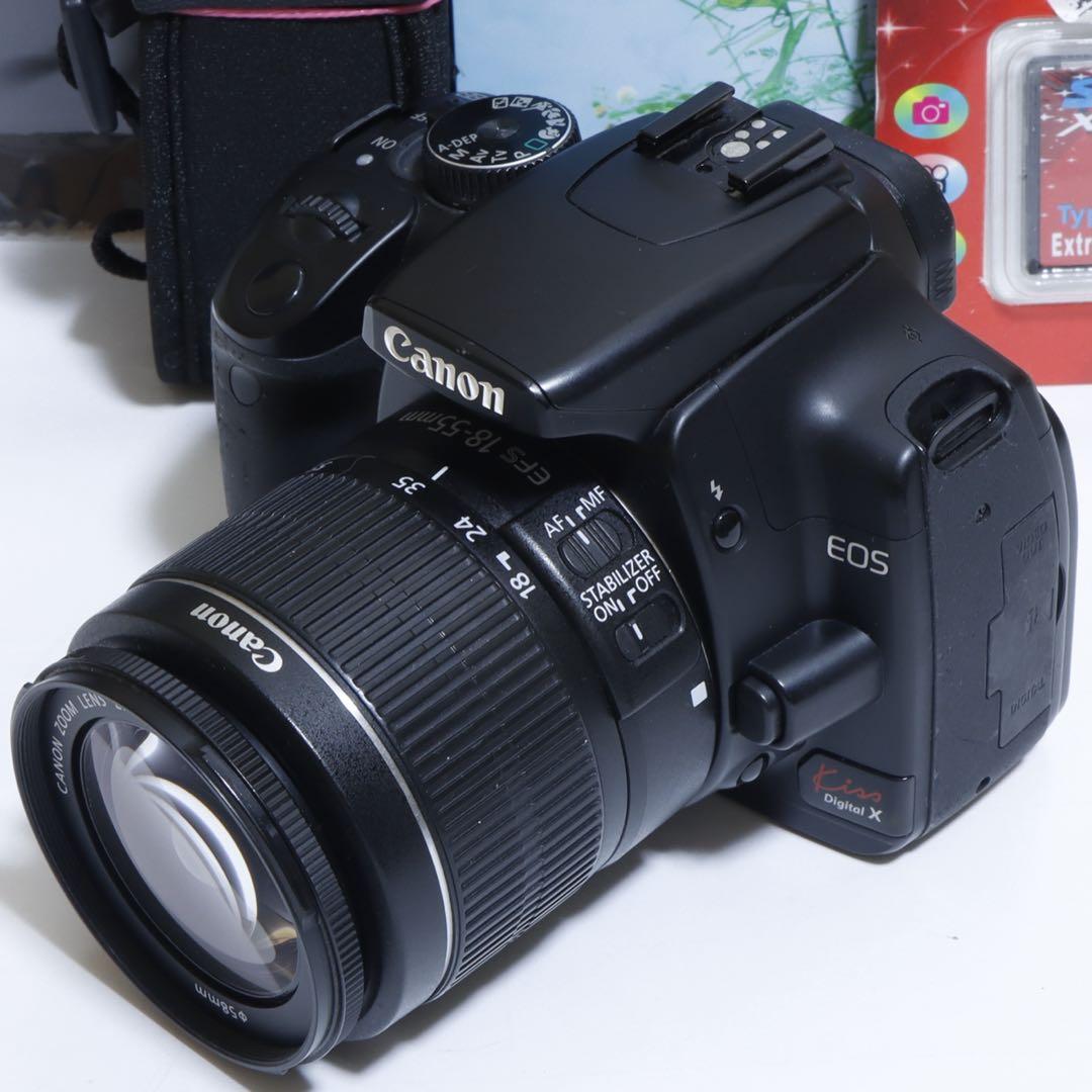 ★ スマホに送れる一眼レフ★キャノン EOS Kiss XISセット
