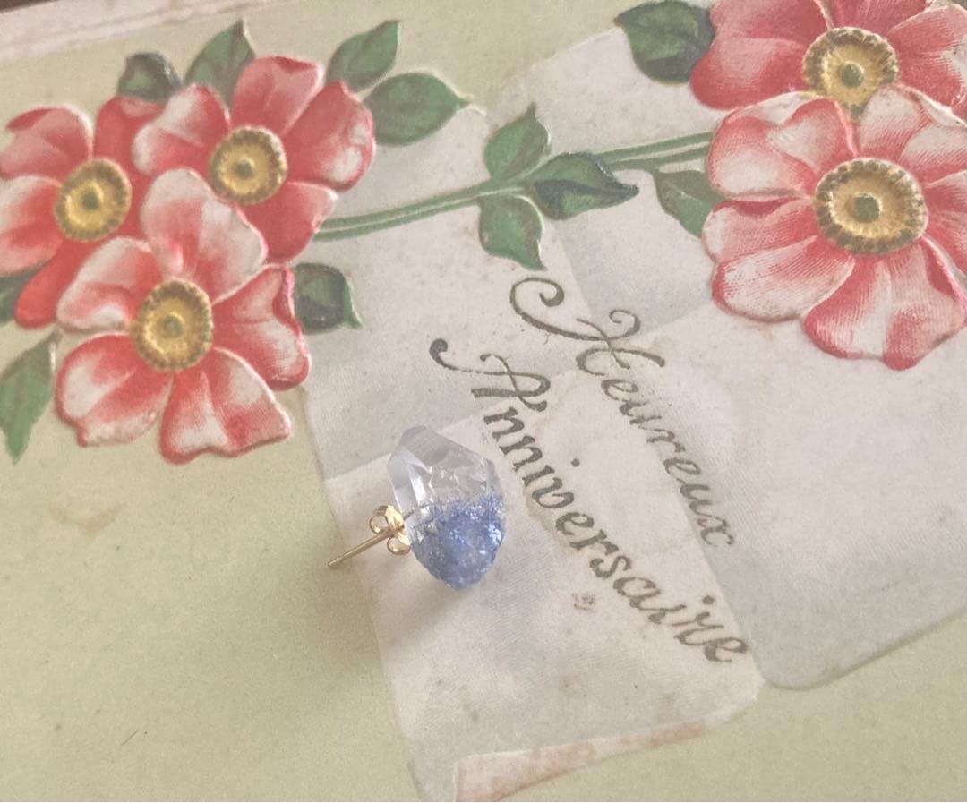 bororo ラフストーン片耳用ピアス