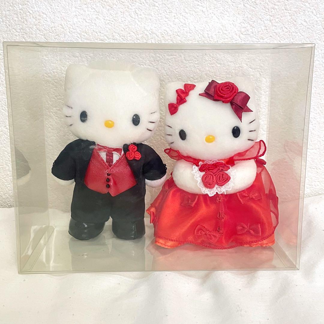 ハローキティ ダニエル リボン ドレス ぬいぐるみ ペア 平成レトロ サンリオ